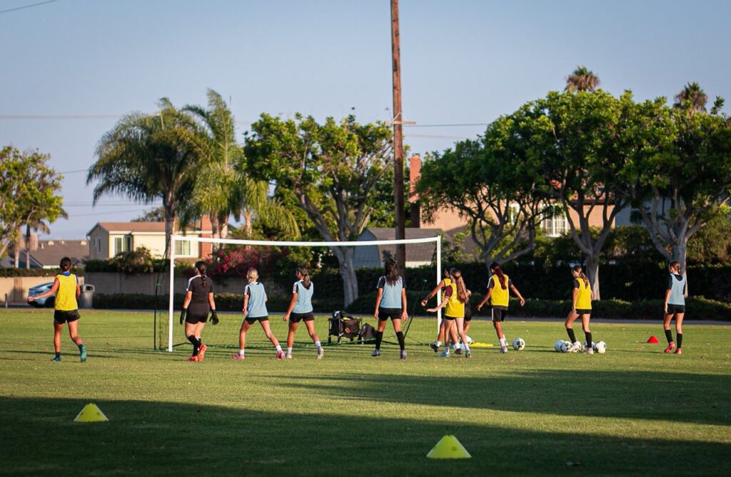 Girls Soccer Training