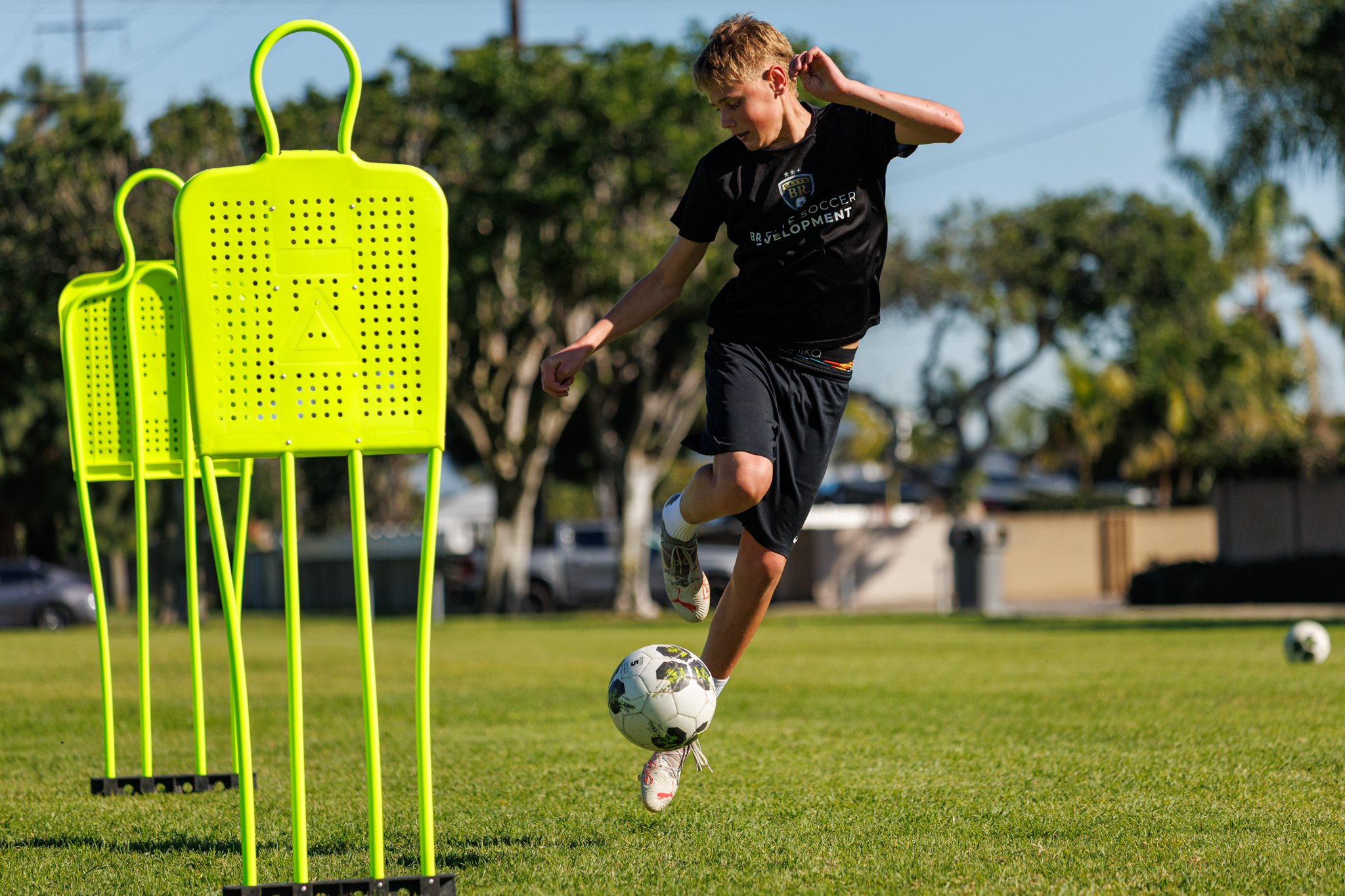 Training soccer perform