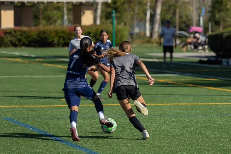 Soccer dribling kids football