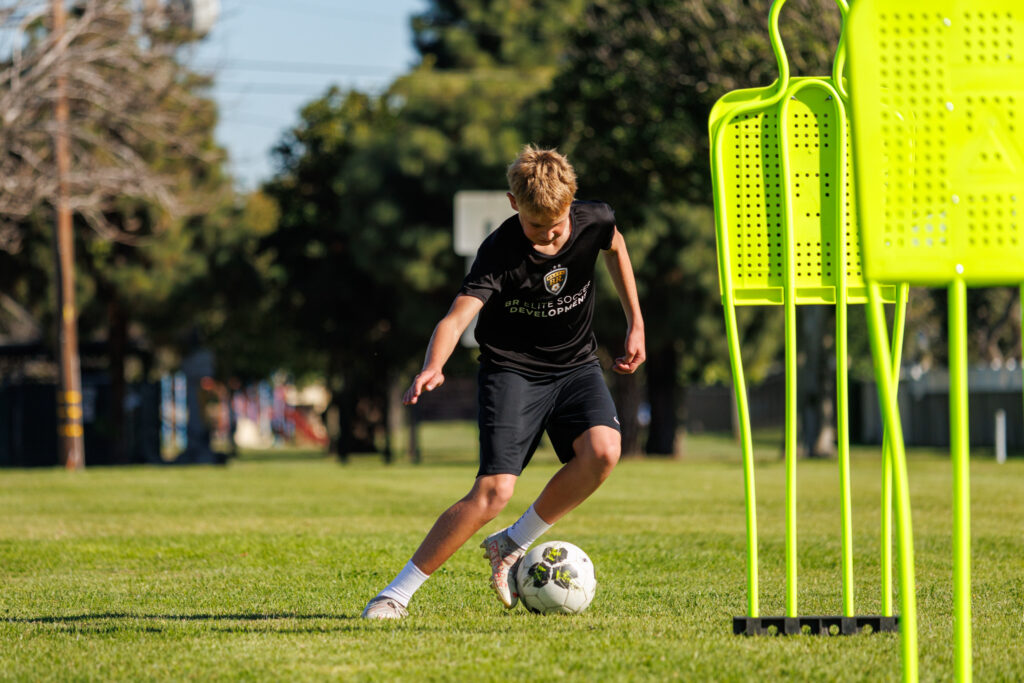 Soccer Dribling training