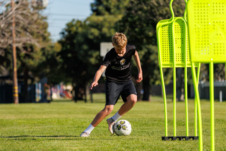 Soccer Dribling training